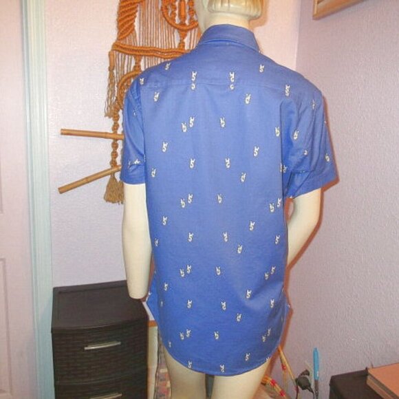 Bonobos Stretch Riviera Short Sleeve Shirt Size S Cocktails Slim Fit Short Sleev - Picture 7 of 11